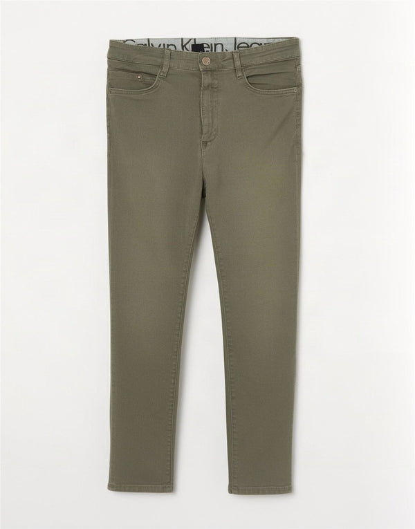 Calça skinny feminina Calvin Klein W28 L24 algodão verde