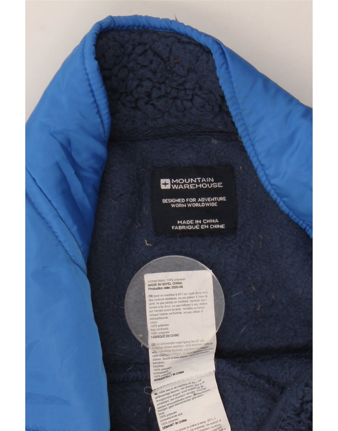 Jaqueta de lã masculina MOUNTAIN WAREHOUSE 12-13 anos azul marinho colorblock