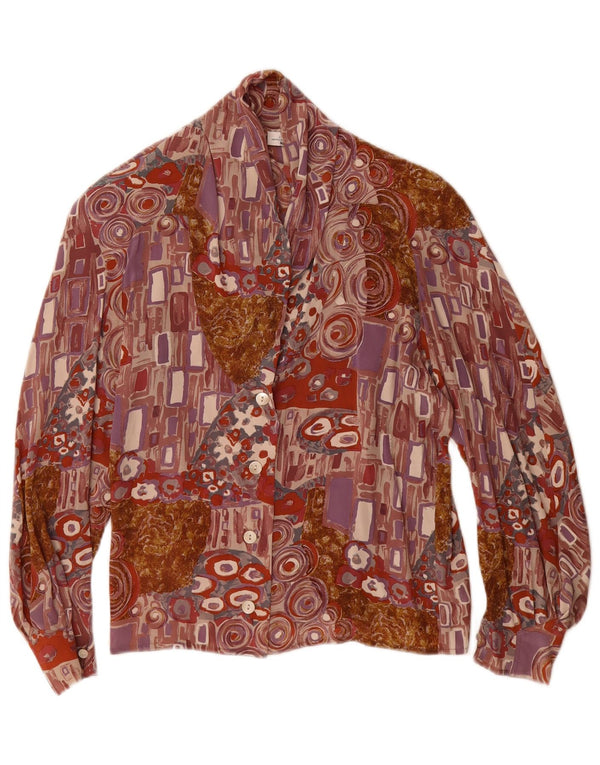 Blusa feminina Fiorella Rubino UK 8 pequena multicolorida