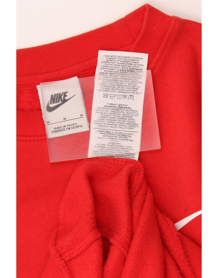 Nike masculino gráfico moletom jumper médio algodão vermelho