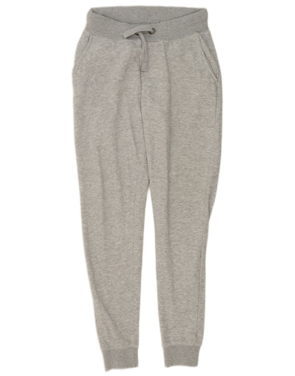 Calça de treino feminina French Connection Joggers UK 10 pequeno cinza