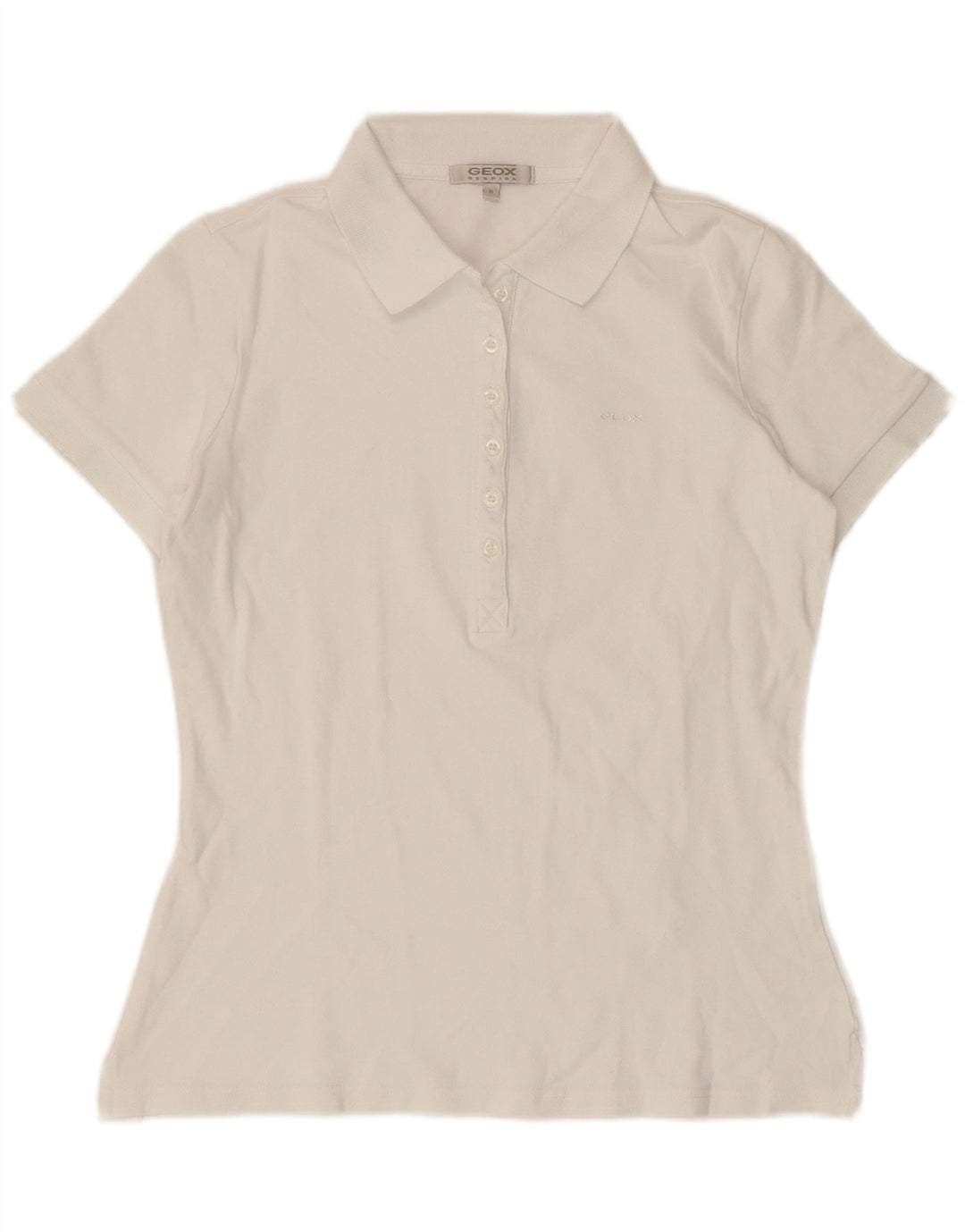 Camisa polo feminina Geox Respira UK 12 médio branco