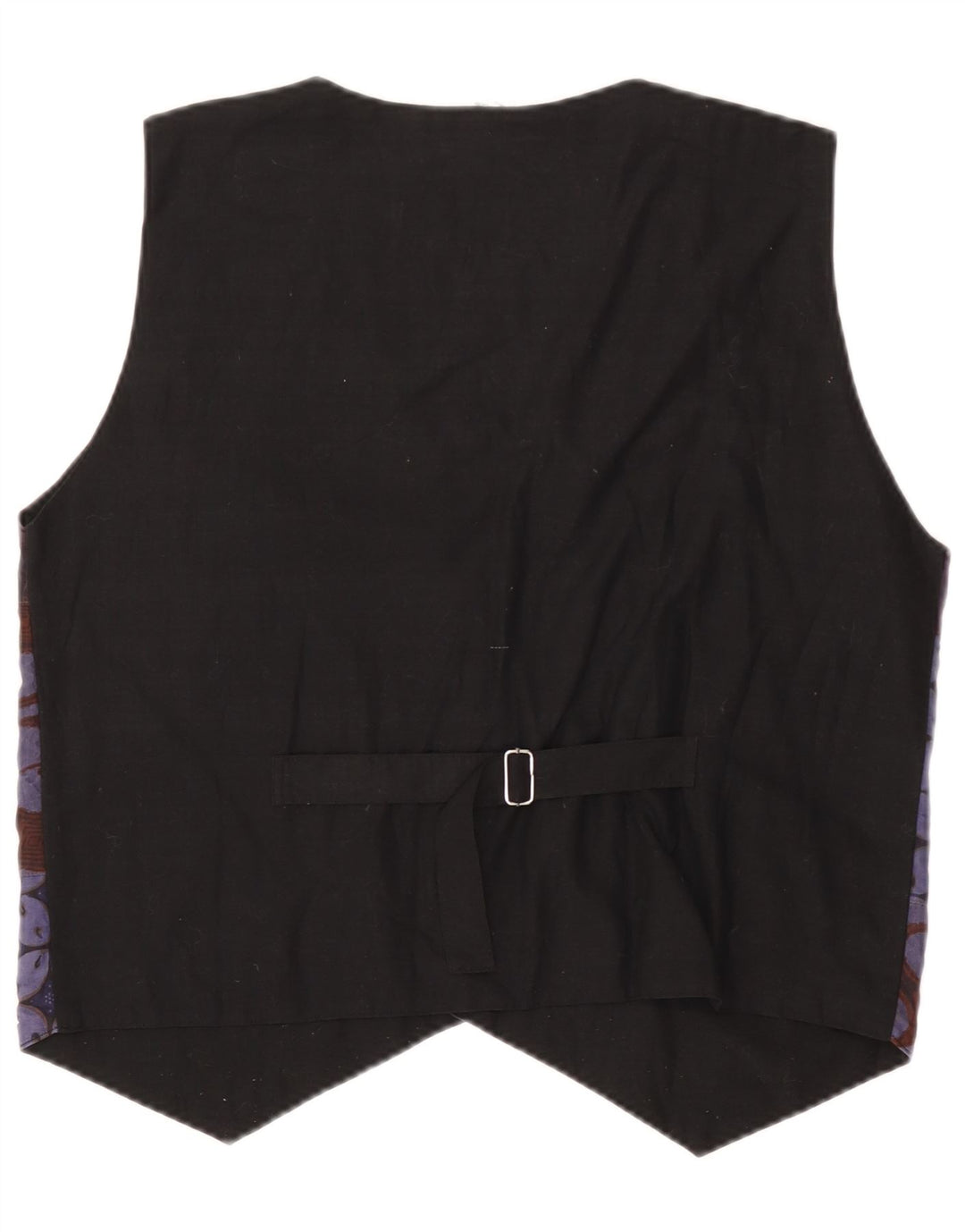 Colete masculino vintage médio roxo patchwork algodão