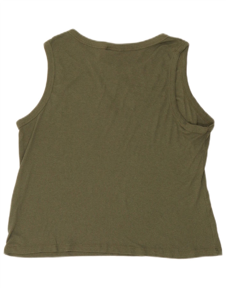 Colete gráfico feminino Champion UK 18 XL cáqui poliéster