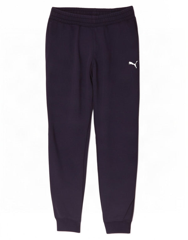 Calça de treino masculina Puma Joggers pequeno algodão azul marinho