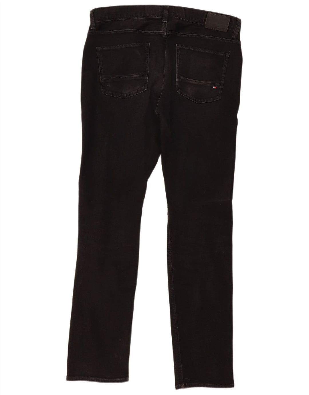 TOMMY HILFIGER Masculino Denton Straight Jeans W34 L34 Algodão Preto