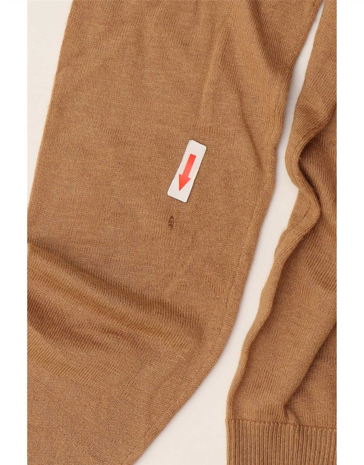 Suéter Zara feminino com gola tartaruga, Reino Unido 10 pequeno bege