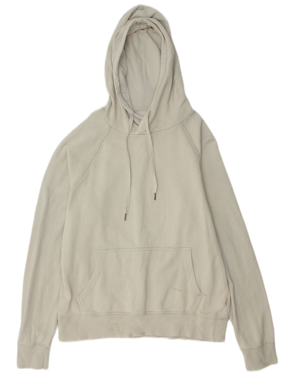 Suéter feminino Billabong com capuz US 14 XL algodão branco