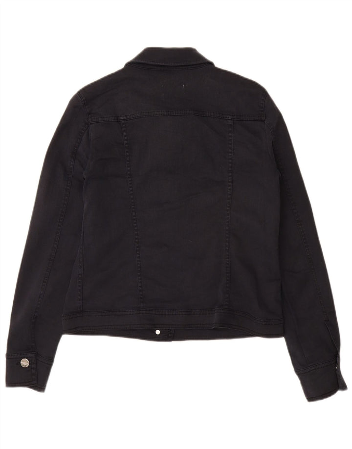 Jaqueta jeans feminina MARELLA UK 10 pequena azul marinho