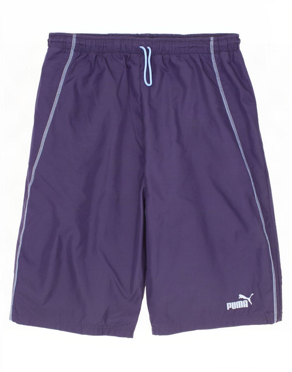 Shorts esportivos Puma meninos 13-14 anos azul marinho