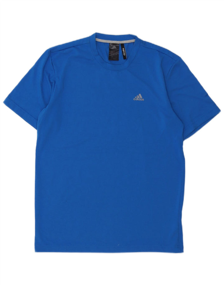 Adidas Masculino Climalite Camiseta Top Pequeno Azul Poliéster