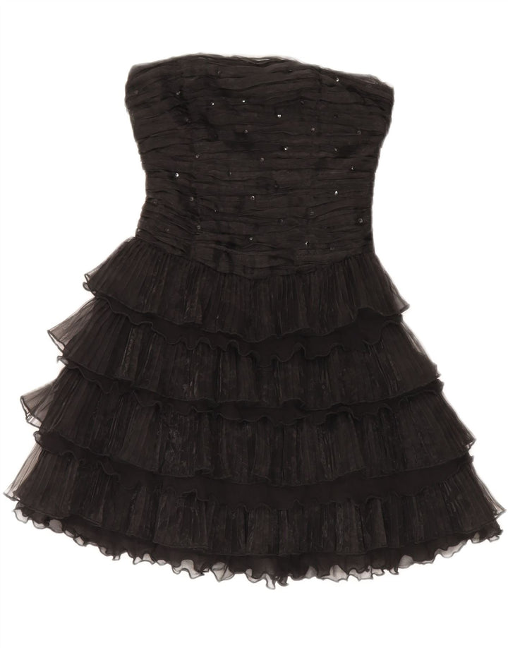 ASOS Womens Strapless Dress UK 6 XS Black Nylon
