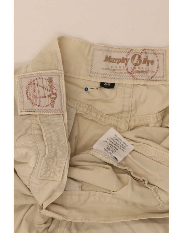 Shorts cargo masculino Murphy & Nye W38 XL algodão bege