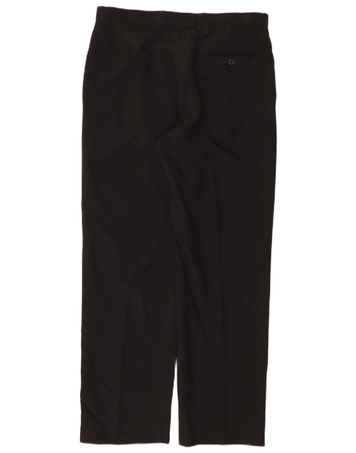 Calça masculina Marks & Spencer reta regular fit W32 L31 preta