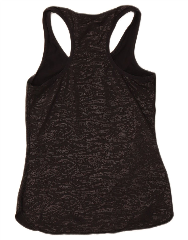 Colete feminino Champion com padrão abstrato UK 4 XS preto