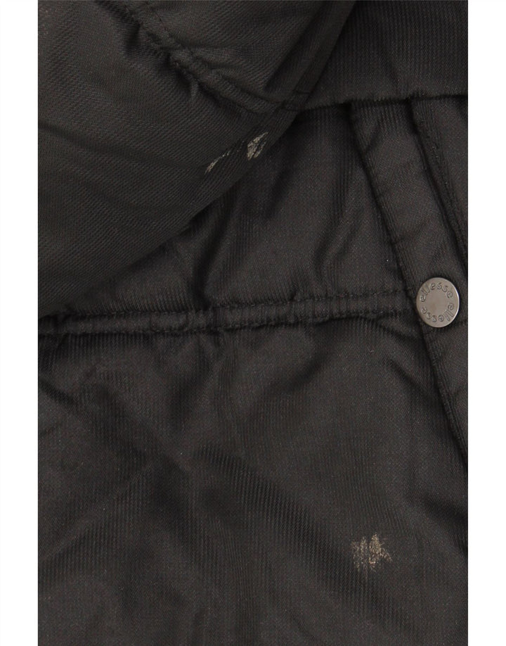 Jaqueta masculina acolchoada com capuz Ellesse UK 38 poliéster preto médio