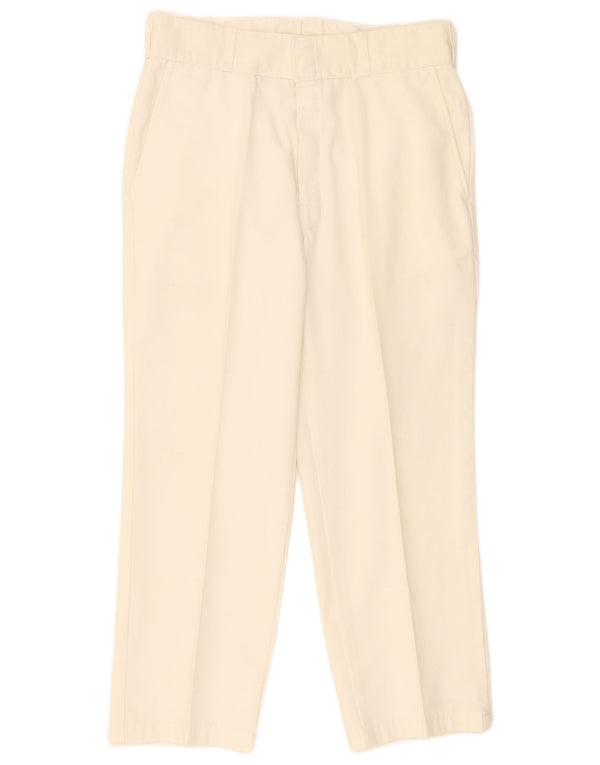 Calça Chino reta feminina Dickies W34 L26 poliéster branco