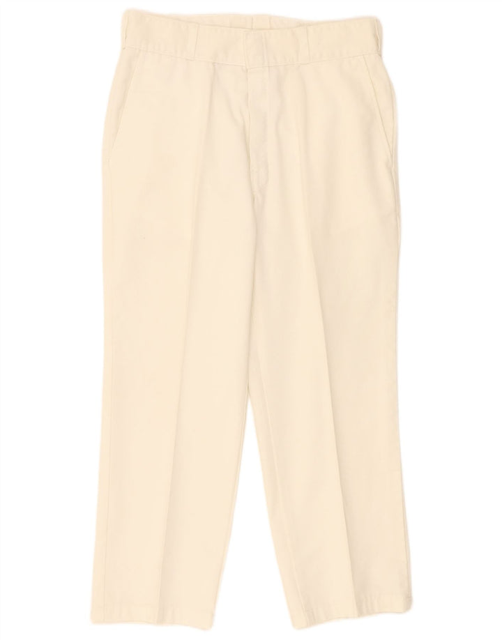 Calça Chino reta feminina Dickies W34 L26 poliéster branco