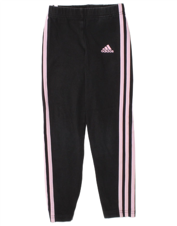 Leggings Adidas Meninas 6-7 Anos Algodão Preto