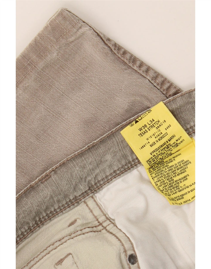 WRANGLER Mens Texas Stretch Straight Jeans W36 L28 Grey Cotton Vintage Wrangler and Second-Hand Wrangler from Messina Hembry 