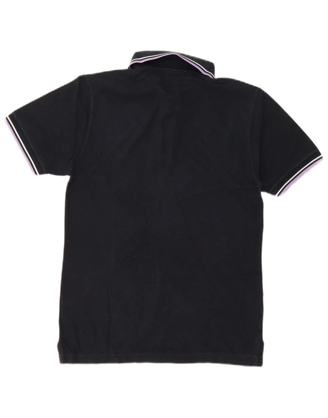 Camisa pólo masculina FRED PERRY pequena de algodão preto