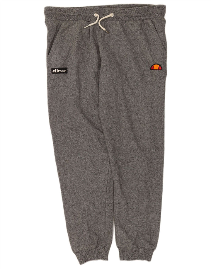Calça de treino feminina Ellesse Joggers UK 12 cinza médio colorblock