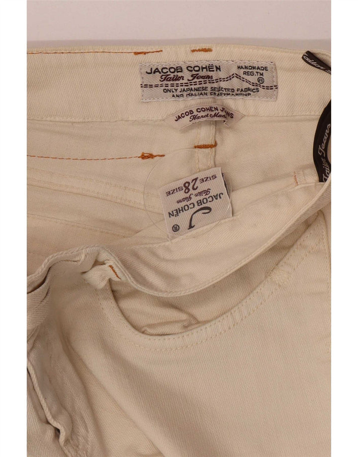 Jacob Cohen Jeans Slim Feminino W28 L30 Algodão Bege