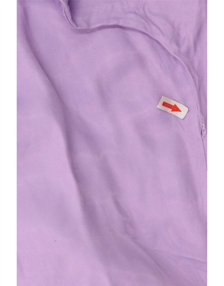 Blusa camisa oversized feminina Zara Reino Unido 10 pequena roxa
