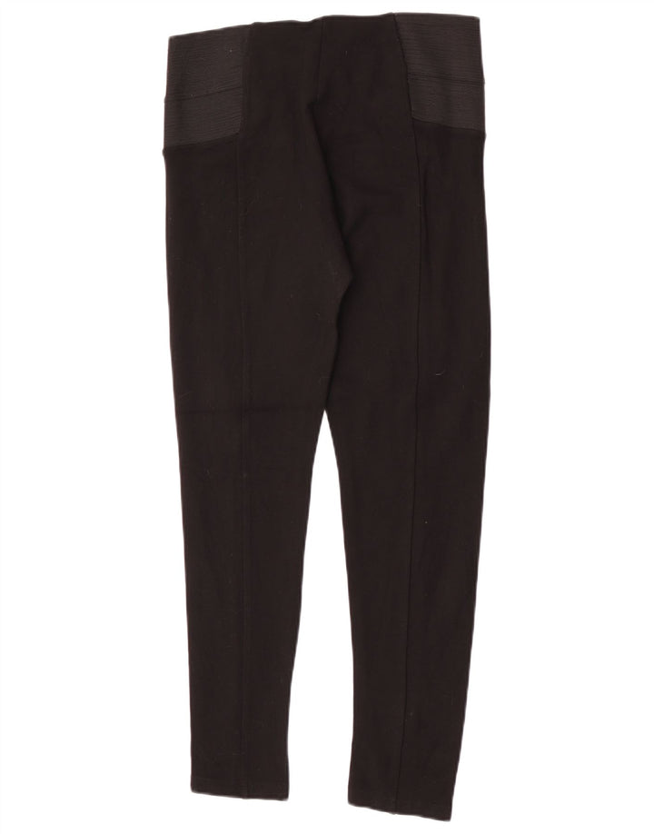 Zara Leggings feminino grande preto colorblock viscose