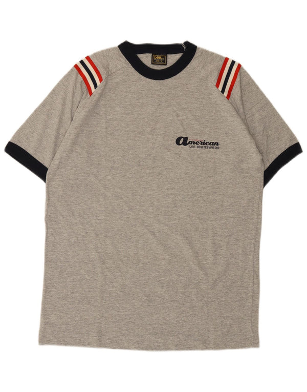 Camiseta masculina Lee algodão cinza médio
