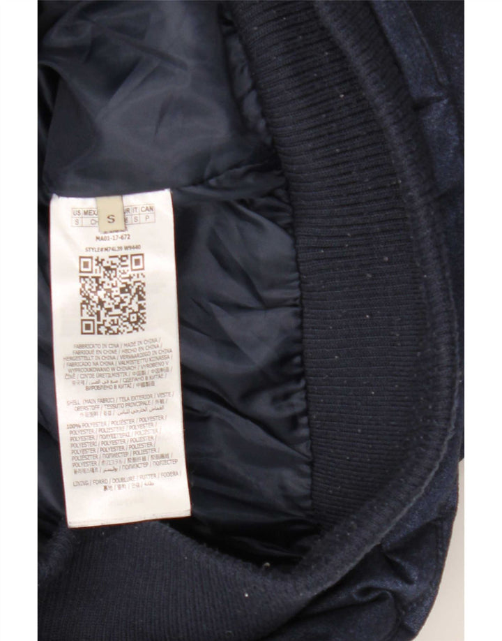 Jaqueta acolchoada com capuz masculina Guess UK 36 poliéster azul marinho pequeno