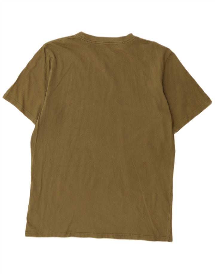 Camiseta gráfica masculina Carhartt Top médio algodão cáqui