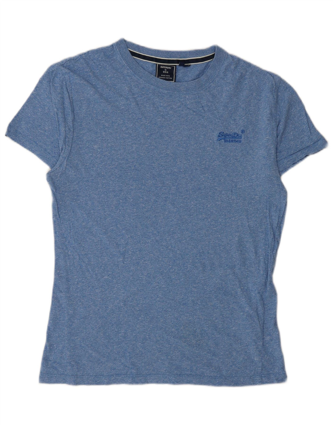 Camiseta masculina Superdry Top pequeno algodão azul