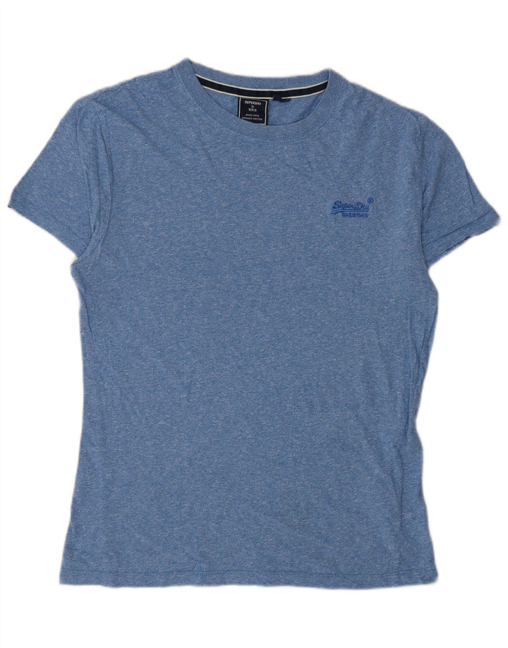 Camiseta masculina Superdry Top pequeno algodão azul