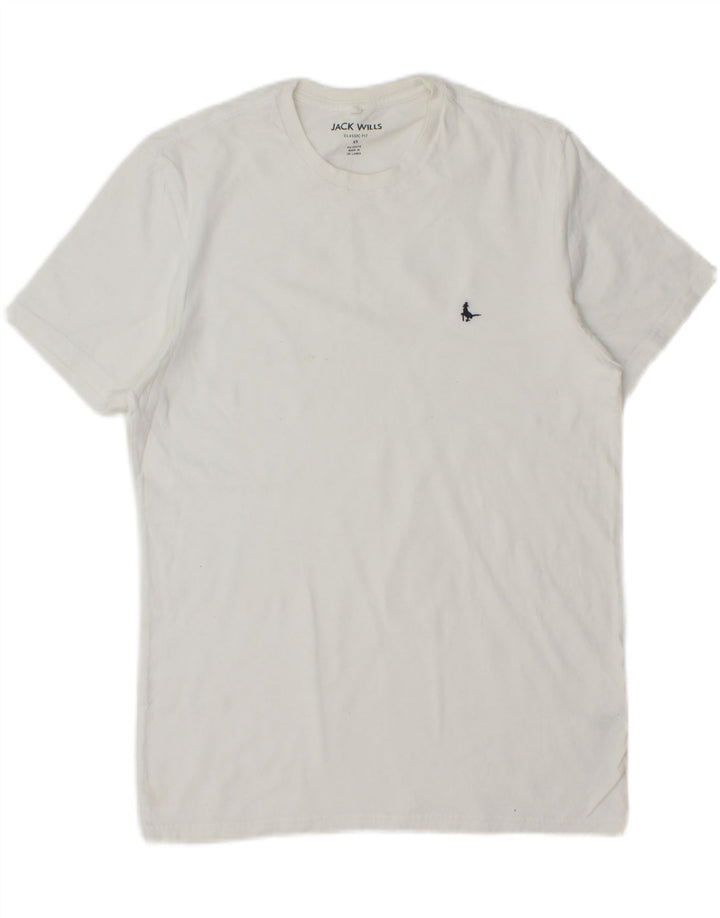 JACK WILLS Mens Classic Fit T-Shirt Top XS White Cotton Vintage Jack Wills and Second-Hand Jack Wills from Messina Hembry 
