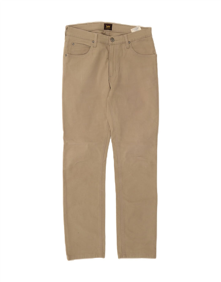 LEE Mens Straight Casual Trousers W30 L30 Beige Cotton Vintage Lee and Second-Hand Lee from Messina Hembry 