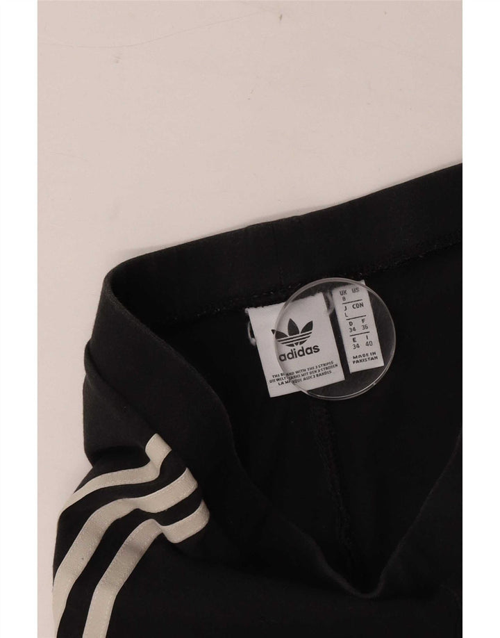 Leggings Adidas Femininas UK 8 Pequenas Pretas