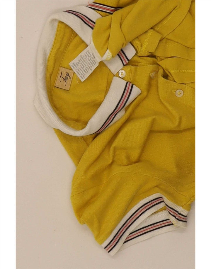 Camisa polo feminina Fay UK 12 amarelo médio