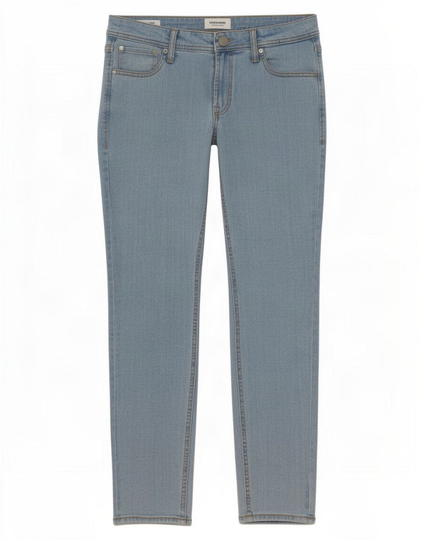 Jack & Jones Masculino Liam Skinny Jeans W32 L32 Azul Algodão