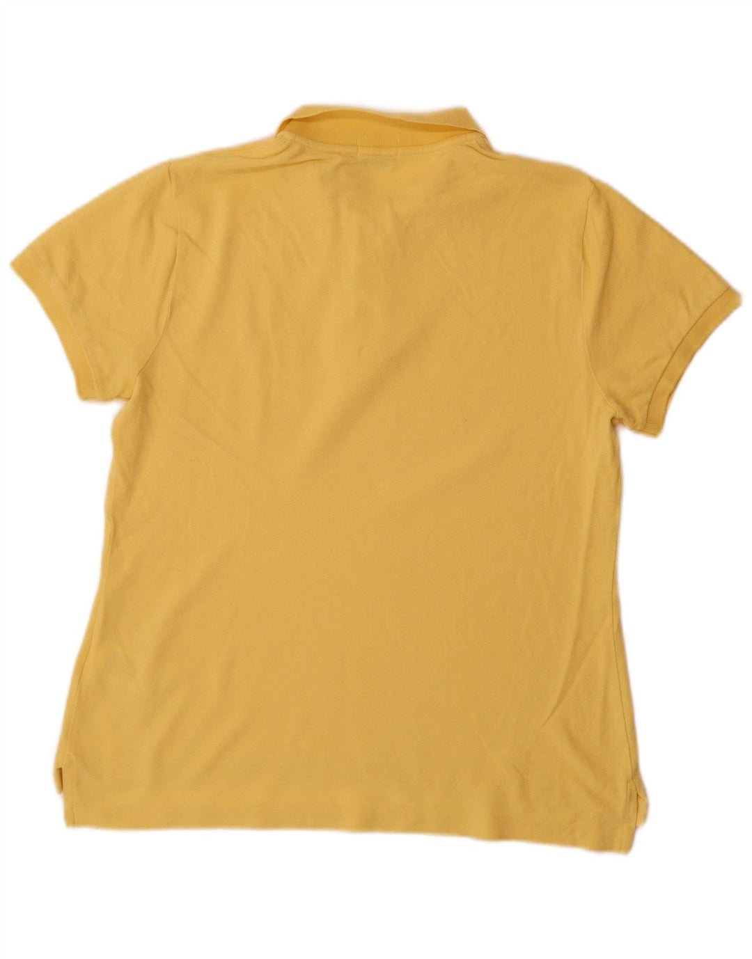Camisa polo feminina POLO RALPH LAUREN Reino Unido 16 grande algodão amarelo