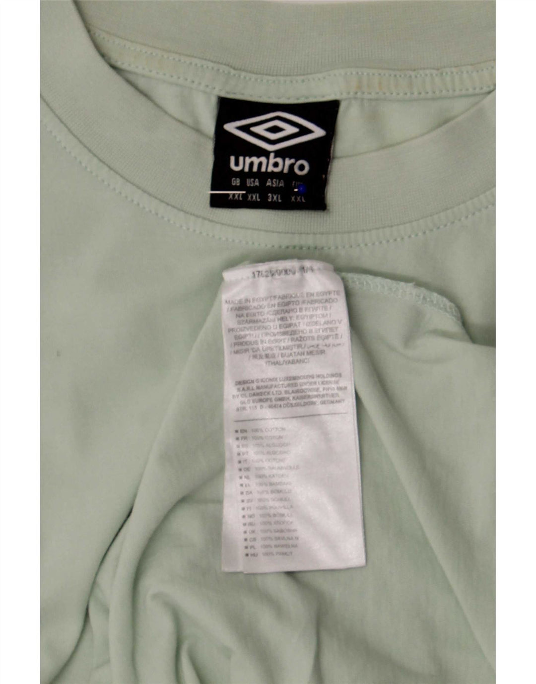 Umbro Camiseta Masculina Top 2XL Algodão Verde