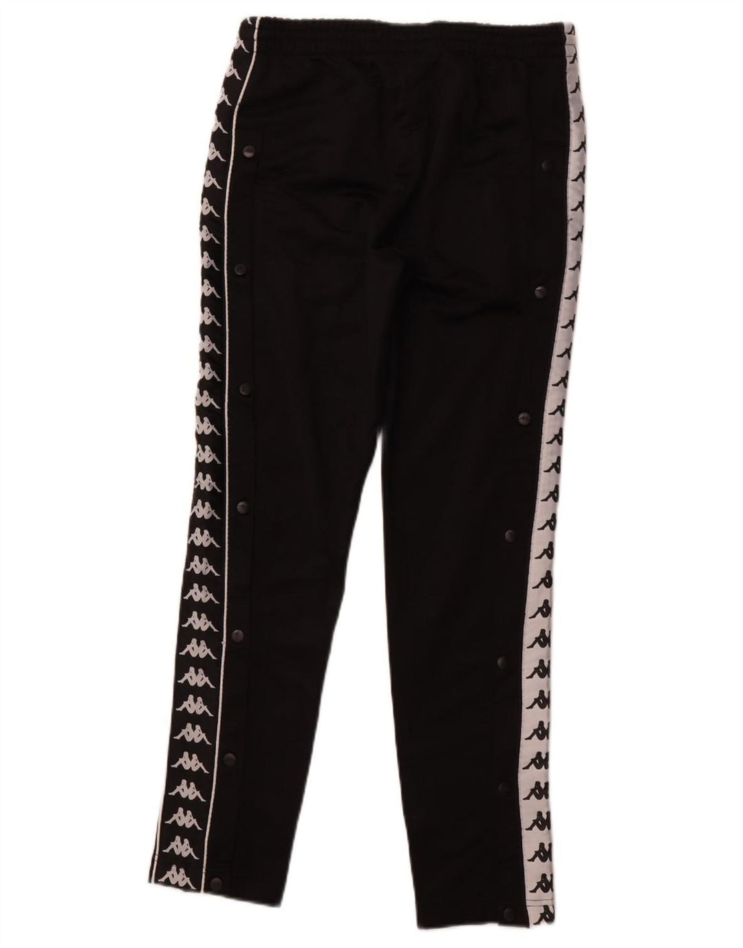 KAPPA Mens Graphic Tracksuit Calça Joggers Pequeno Poliéster Preto