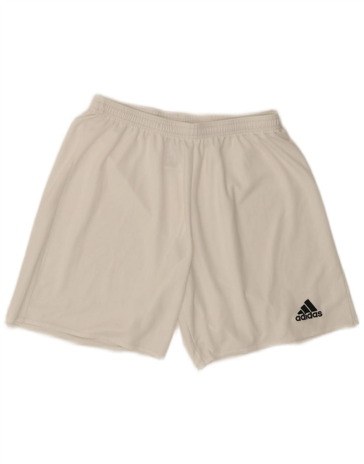 ADIDAS Mens Climalite Sport Shorts Grande Poliéster Branco