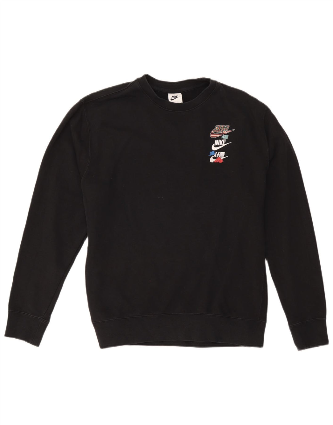 Moletom feminino Nike Jumper UK 16 grande algodão preto
