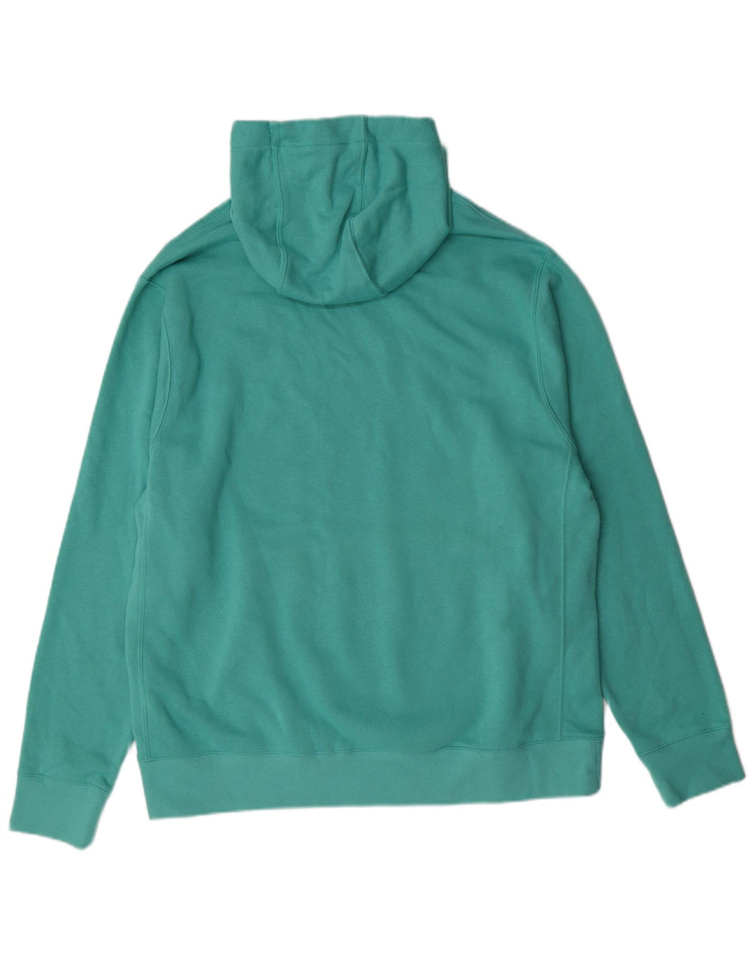 Nike Mens Hoodie Jumper Grande Algodão Verde