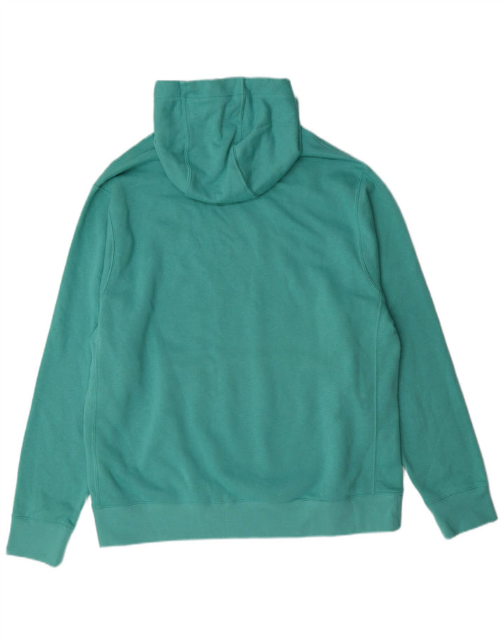 Nike Mens Hoodie Jumper Grande Algodão Verde