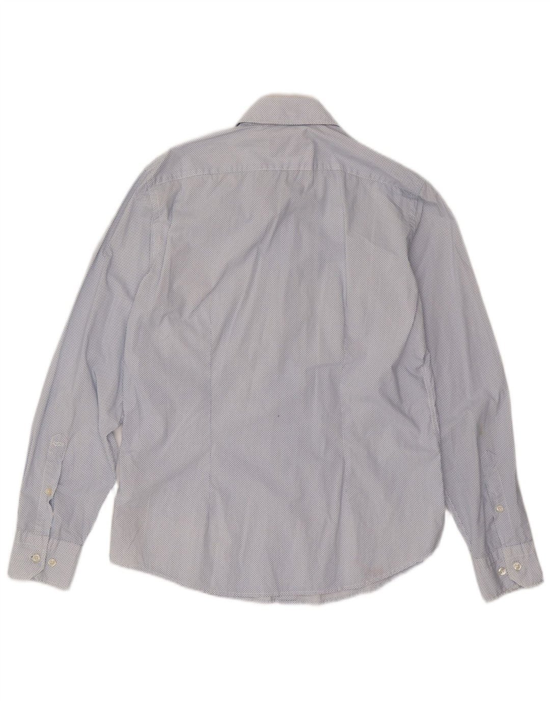 Camisa masculina Gas grande algodão manchado azul