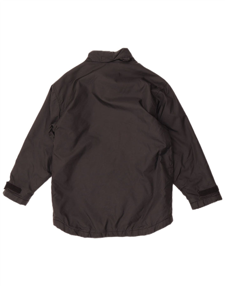 Jaqueta de chuva com capuz Reebok Boys 13-14 anos grande nylon preto