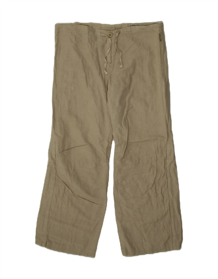 GAS Womens Straight Casual Trousers W30 L27 Off White Cotton Vintage Gas and Second-Hand Gas from Messina Hembry 