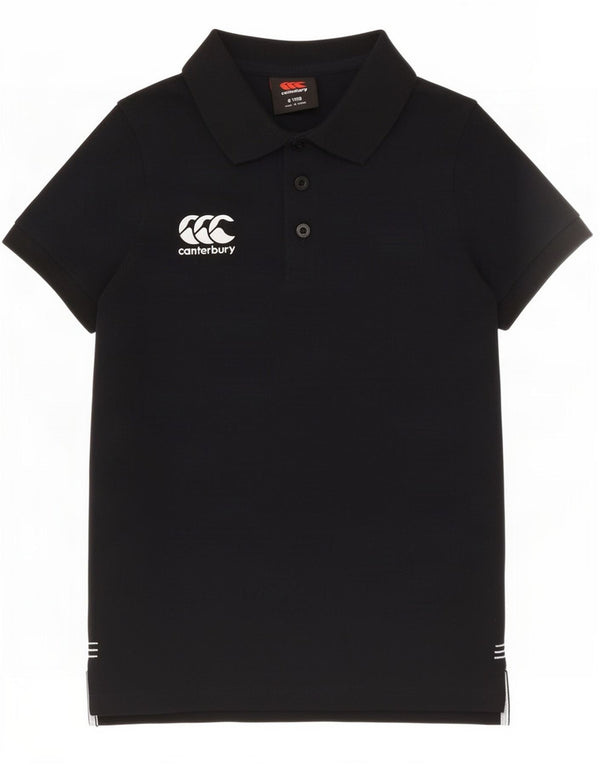 Camisa pólo Canterbury Boys 7-8 anos poliéster preto